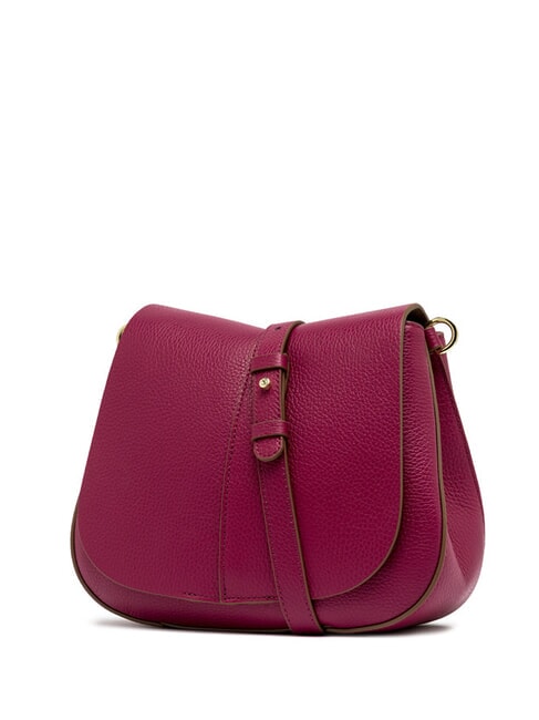 HELENA ROUND Ledertasche mit doppeltem Schultergurt Wüstenblume - Damentaschen