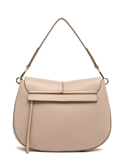 HELENA ROUND Kleine Umhängetasche aus Leder rosa Salz - Damentaschen