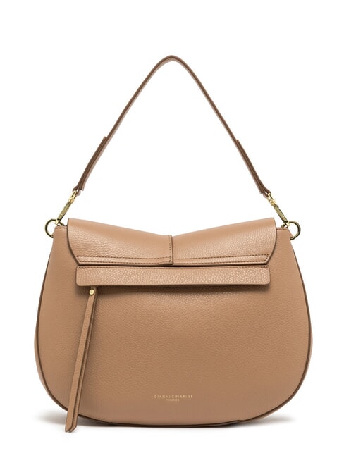 HELENA ROUND Kleine Umhängetasche aus Leder Ton - Damentaschen