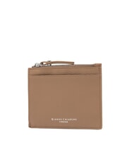 GIANNI CHIARINI GRAIN Flache Lederbrieftasche mit Reißverschluss Ton - Brieftaschen Damen - 2