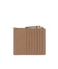 GIANNI CHIARINI GRAIN Flache Lederbrieftasche mit Reißverschluss Ton - Brieftaschen Damen - 3