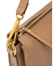 GIANNI CHIARINI BROOKE Schultertasche aus gehämmertem Leder Ton - Damentaschen - 4