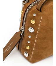GIANNI CHIARINI ALIFA Handtasche aus Wildleder mit Schulterriemen Karamell - Damentaschen - 4