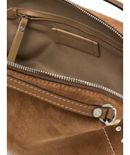 GIANNI CHIARINI ALIFA Handtasche aus Wildleder mit Schulterriemen Karamell - Damentaschen - 5