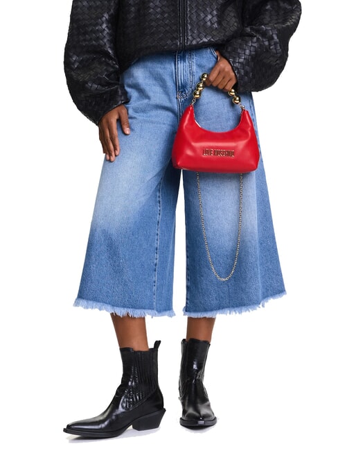 CHAIN Mini-Handtasche mit Schultergurt ROT - Damentaschen