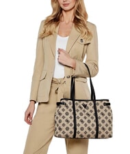 GUESS BEYZA  Umhängetasche schwarzes Logo - Damentaschen - 4