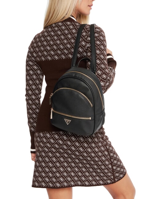 MANHATTAN 2 Kleiner 2-Fächer-Rucksack SCHWARZ - Damentaschen