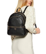 GUESS MANHATTAN 2 Großer Rucksack mit 2 Fächern SCHWARZ - Damentaschen - 5