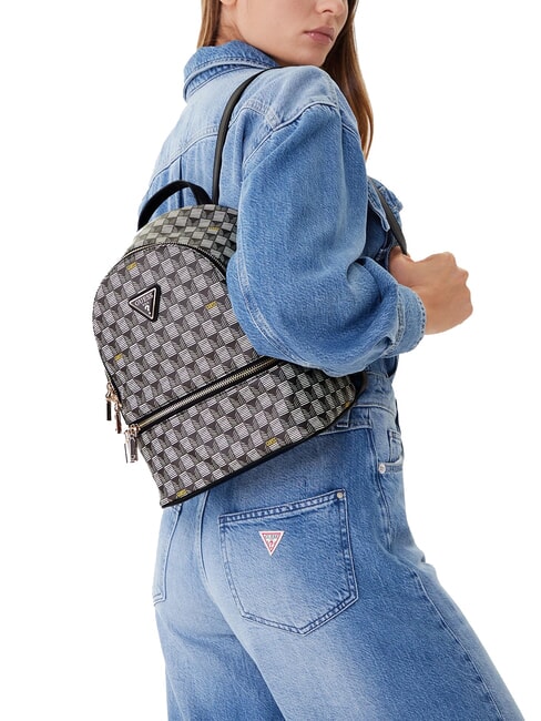 FOLLIE Rucksack mit Jet Set-Logo-Print schwarzes Logo - Damentaschen