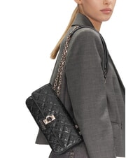 GUESS BESSEY Wandelbare Tasche mit Klappe SCHWARZ - Damentaschen - 4