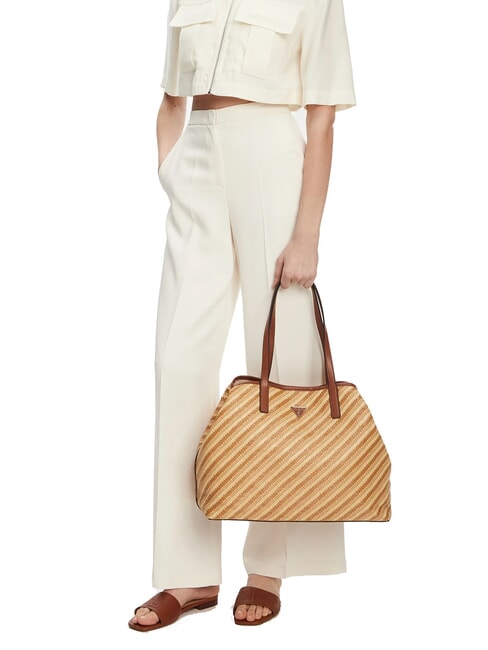 VIKKY II  Umhängetasche natur / cognac - Damentaschen