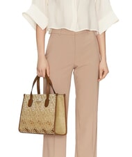 GUESS SILVANA Umhängetasche Cognac / Oliven - Damentaschen - 3