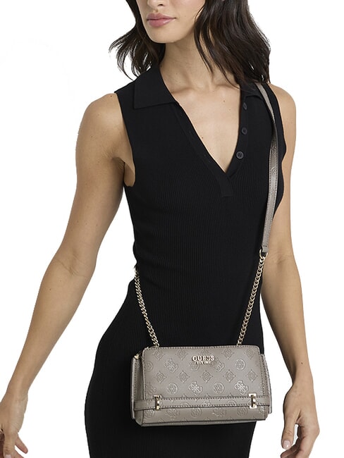 ZARELA  Umhängetasche Logo in dunklem Taupe - Damentaschen