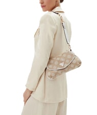 GUESS BEYZA  Umhängetasche weißes Logo - Damentaschen - 3