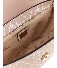 GUESS IZZY 4G Schulter-/Crossbody-Minitasche Sand-Logo - Damentaschen - 5