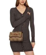 GUESS IZZY  Schulter-/Crossbody-Minitasche MILCH-LOGO - Damentaschen - 3