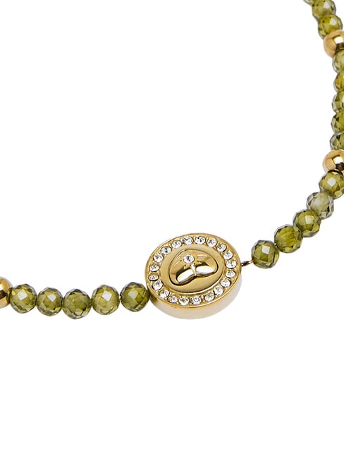 ARM PARTY Perlenarmband Gelbgold/Grün - Armbänder