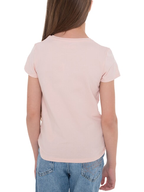 KIDS Kurzarm-T-Shirt mit Strasssteinen süßes Rosa - Kinder-T-Shirt