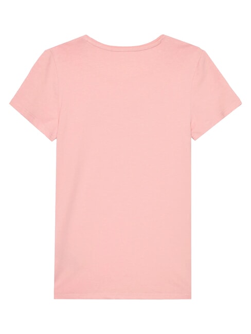 KIDS Kurzarm-T-Shirt mit Strasssteinen süßes Rosa - Kinder-T-Shirt