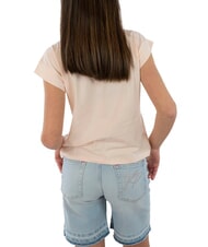 GUESS KIDS MIDI Kurzarm-T-Shirt elegantes Rosa - Kinder-T-Shirt - 5