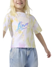 GUESS KIDS MIDI Bedrucktes Kurzarm-T-Shirt schattige Blume groß ao - Kinder-T-Shirt - 4