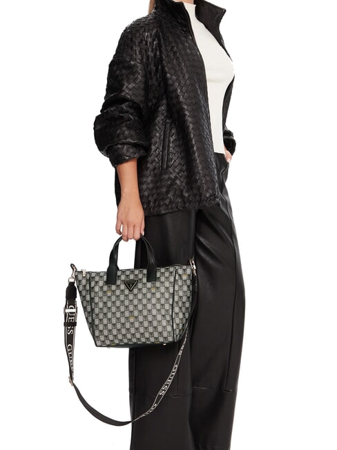 FOLLIE Tragetasche mit Jet Set-Logo-Print schwarzes Logo - Damentaschen