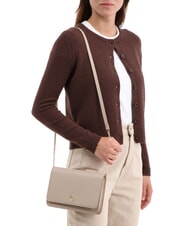 COCCINELLE TULIP Schultertasche aus gehämmertem Leder Puderrosa - Damentaschen - 4