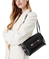 GUESS LEFIA Umhängetasche mit Überschlag SCHWARZ - Damentaschen - 6