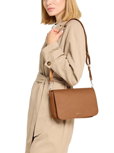 ARIES Schultertasche aus gehämmertem Leder CUIR - Damentaschen