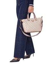 GUESS FOLLIE Tragetasche mit Jet Set-Logo-Print errötendes Logo - Damentaschen - 4