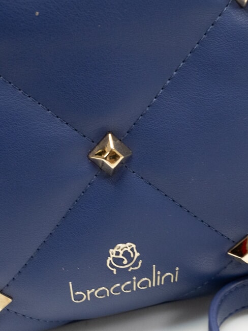 QUILT Handtasche mit Schulterriemen Blau - Damentaschen