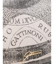 GATTINONI PLANETARIUM Wandelbare Tasche mit Überschlag monochrom hellgrau/schwarz - Damentaschen - 3