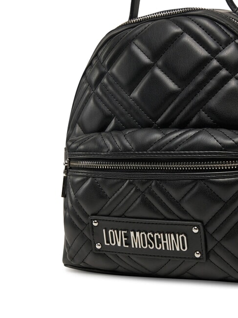 QUILTED Rucksack mit Tasche Schwarz Schwarz - Damentaschen