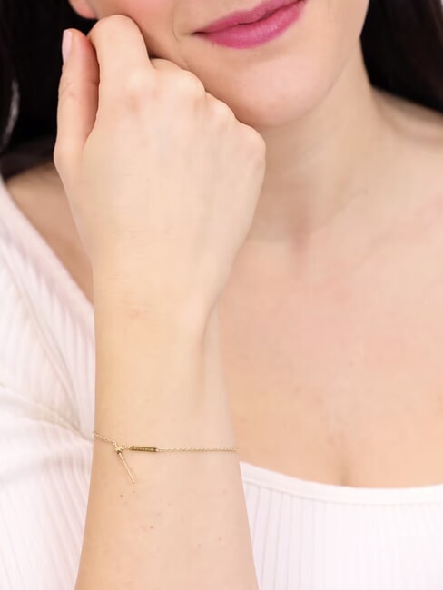   Vergoldetes Armband mit Charms  Gold - Armb&auml;nder