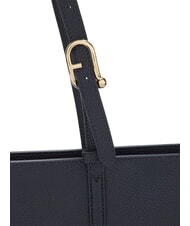 FURLA AVA Gro&szlig;e Einkaufstasche aus Leder Tintenblau + Tintenblau innen. - Damentaschen - 3