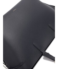 FURLA AVA Gro&szlig;e Einkaufstasche aus Leder Tintenblau + Tintenblau innen. - Damentaschen - 6