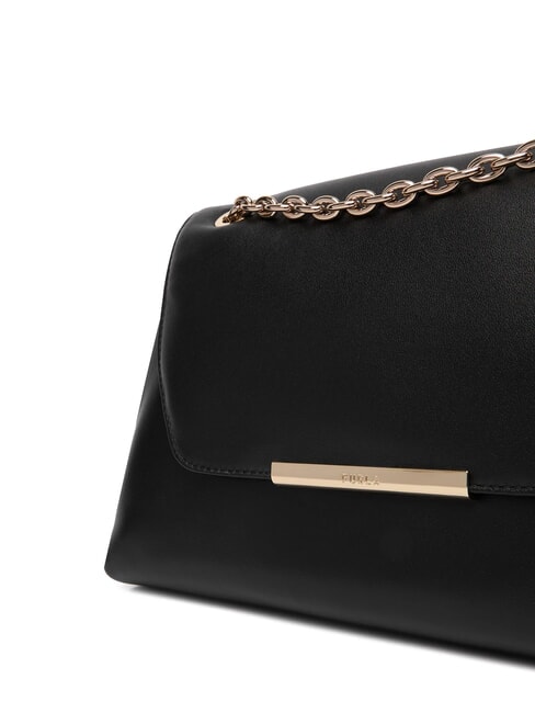 NADIA Schultertasche, Umhängetasche aus Nappaleder Schwarz - Damentaschen