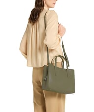 COCCINELLE SWAP Ledertasche mit Schultergurt Lorbeergrün - Damentaschen - 4