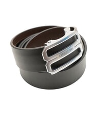 CERRUTI DOUBLEFACE Wendbarer Ledergürtel schwarz/dunkelbraun - Gürtel - 3