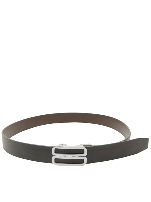 DOUBLEFACE Wendbarer Ledergürtel schwarz/dunkelbraun - Gürtel