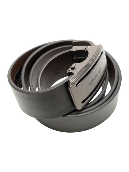 1881 Wendbarer Ledergürtel schwarz/dunkelbraun - Gürtel