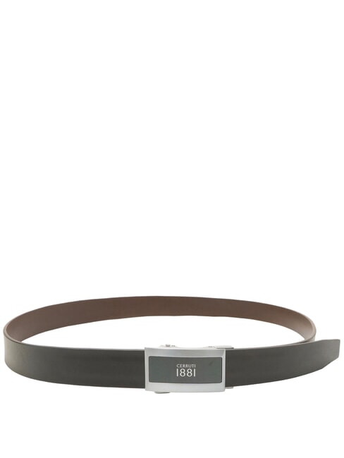 1881 Doppelseitiger Ledergürtel schwarz/dunkelbraun - Gürtel