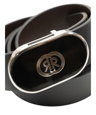 CERRUTI DOUBLE R Ledergürtel schwarz/dunkelbraun - Gürtel - 3