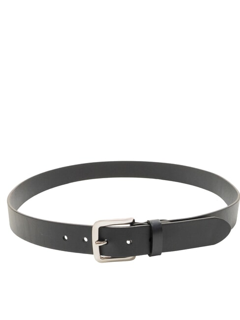 LOGO EMBOSSED Kürzbarer Ledergürtel Blau - Gürtel