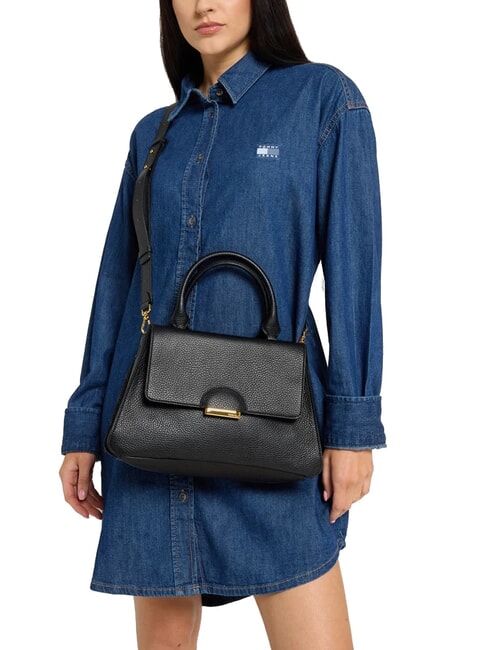 TALEA Mini-Aktentasche aus Leder Schwarz - Damentaschen