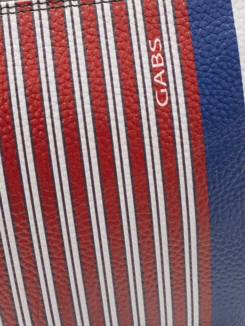 BEYONCE Lederclutch Feuerlinien + blaue Tinte - Damentaschen