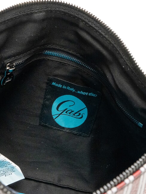 BEYONCE Lederclutch Feuerlinien + blaue Tinte - Damentaschen