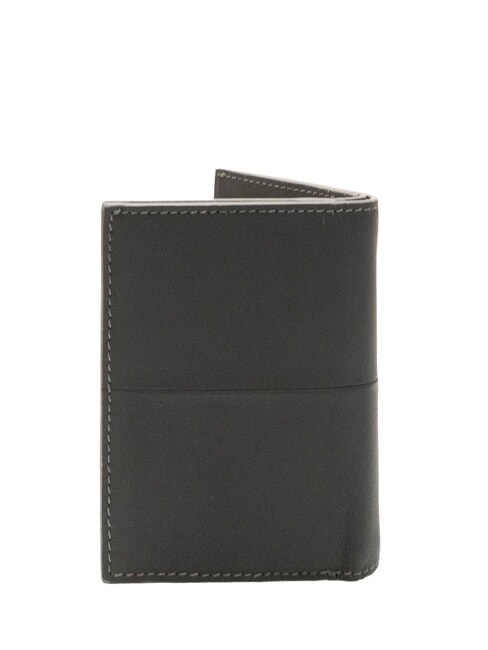 CERRUTIS Vertikale Ledergeldbörse Schwarz - Brieftaschen Herren