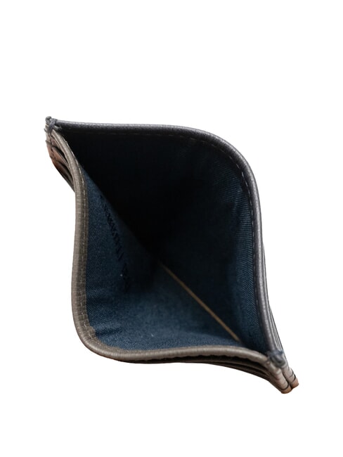 NADIR Flacher Kartenhalter aus Leder Blau - Brieftaschen Herren