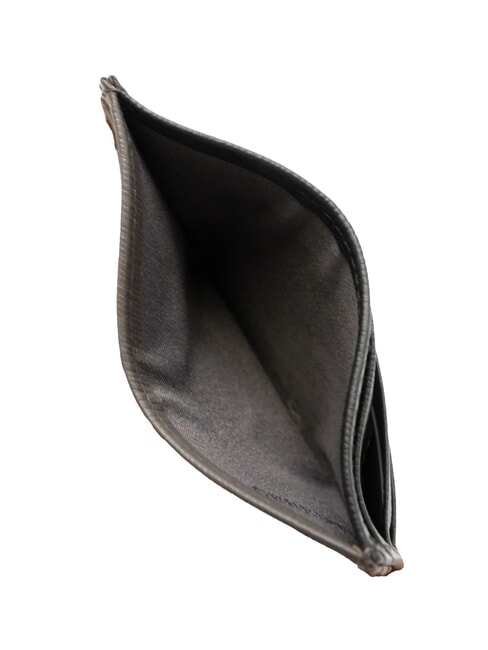 NADIR Flacher Kartenhalter aus Leder Grau - Brieftaschen Herren